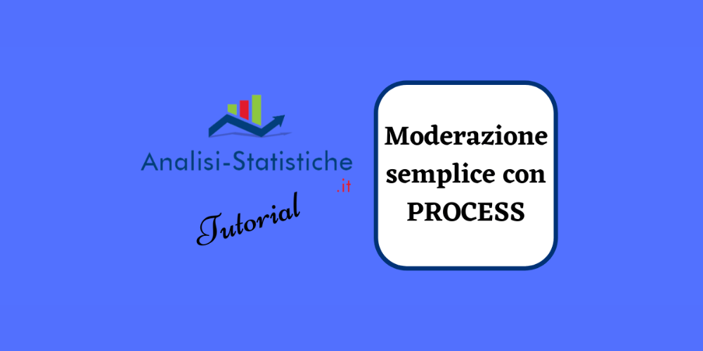 Cos’è la moderazione semplice e come si realizza con PROCESS in SPSS